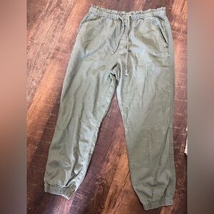 Social standard by Sanctuary green linen pants XL GUC